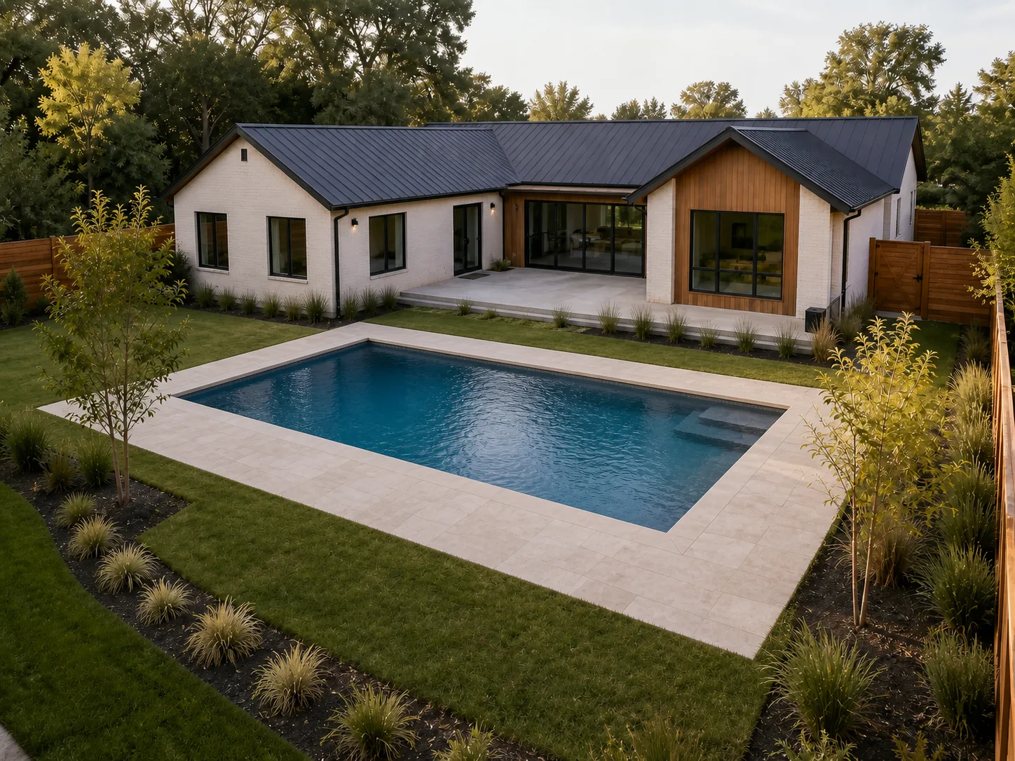 Pool with surround — Rendered